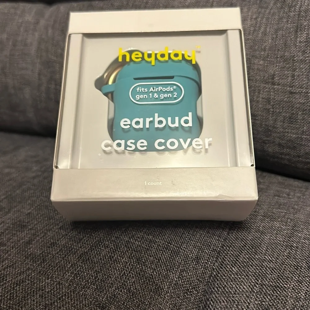 Heyday, Bright Teal, Earbud Case Cover